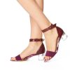 Women'S Shoes Vegan Chic | Vienna Sandal By Arden Wohl+Cdc Burgundy