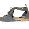 Women'S Shoes Vegan Chic | Sadie Flat Sandal By Bhava Gray