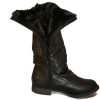 Women'S Shoes Vegan Chic | Tonya Boot With Faux Shearling Lining By Blowfish Black