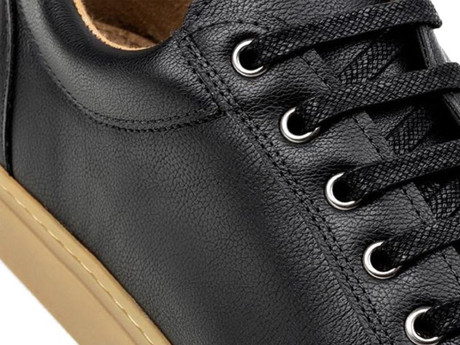 Men'S Shoes Vegan Chic | Men'S Sneaker-Vegan Leather By Ahimsa Black