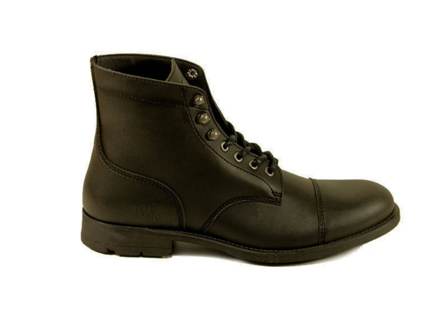 Men'S Shoes Vegan Chic | The Work Boot By Will'S Black