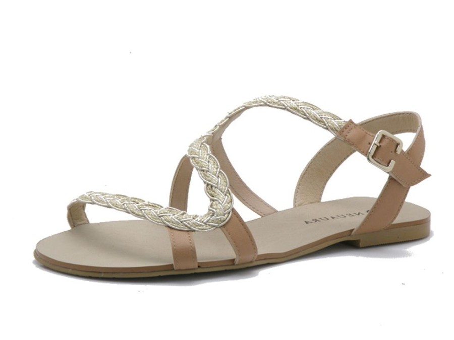 Women'S Shoes Vegan Chic | Jaine Summer Sandal By Neuaura Tan