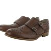 Women'S Shoes Vegan Chic | Jesse Double Monk Strap Oxford By Novacas Tan