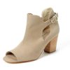 Women'S Shoes Vegan Chic | Pioneer Cutout Bootie By Olsen Haus Camel