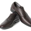 Men'S Shoes Vegan Chic | Damiano Vegan Dress Oxford By Noah Dark Brown