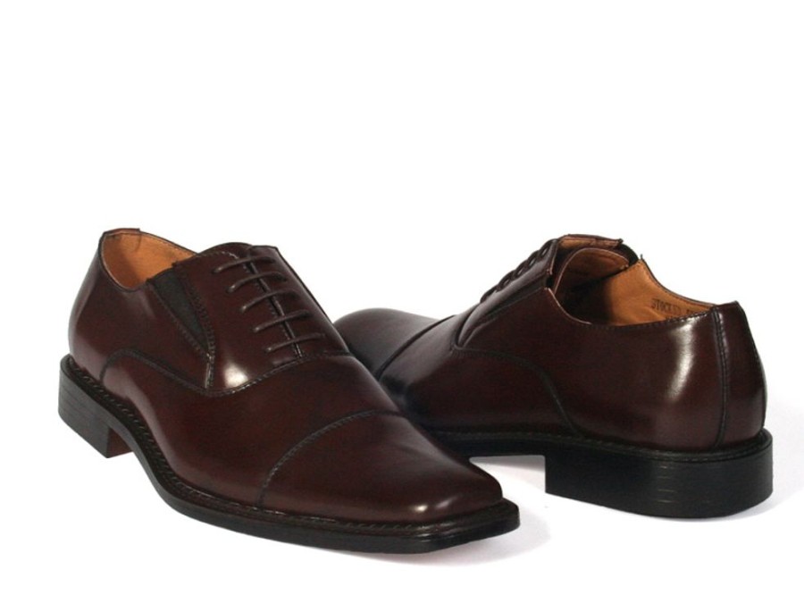 Men'S Shoes Vegan Chic | Men'S Wide Dress Shoe Brown