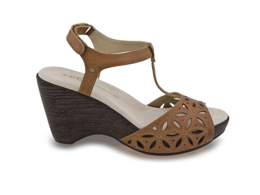 Women'S Shoes Vegan Chic | Oslo Comfort Wedge By J-41 Camel