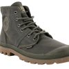 Men'S Shoes Vegan Chic | Pallabrouse Wax Hi Top By Palladium Dark Green