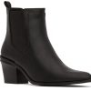 Women'S Shoes Vegan Chic | Kalista Block Heel Chelsea Boot By Matt & Nat Black