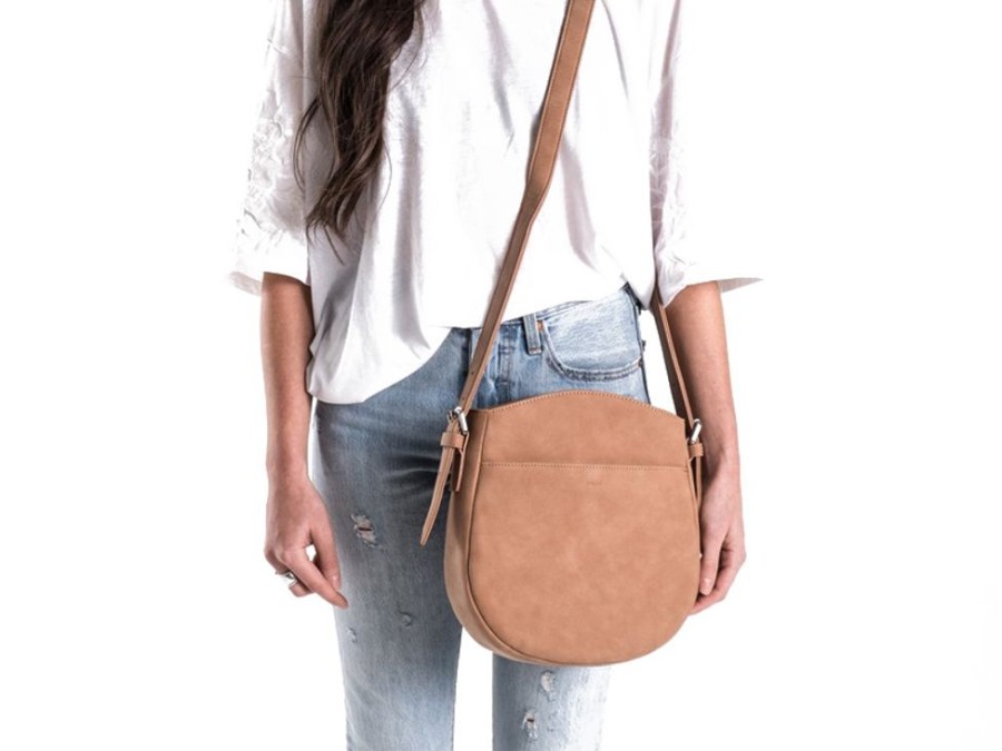 Bags & Accessories Vegan Chic | Soho Saddle Bag By Co-Lab Cognac