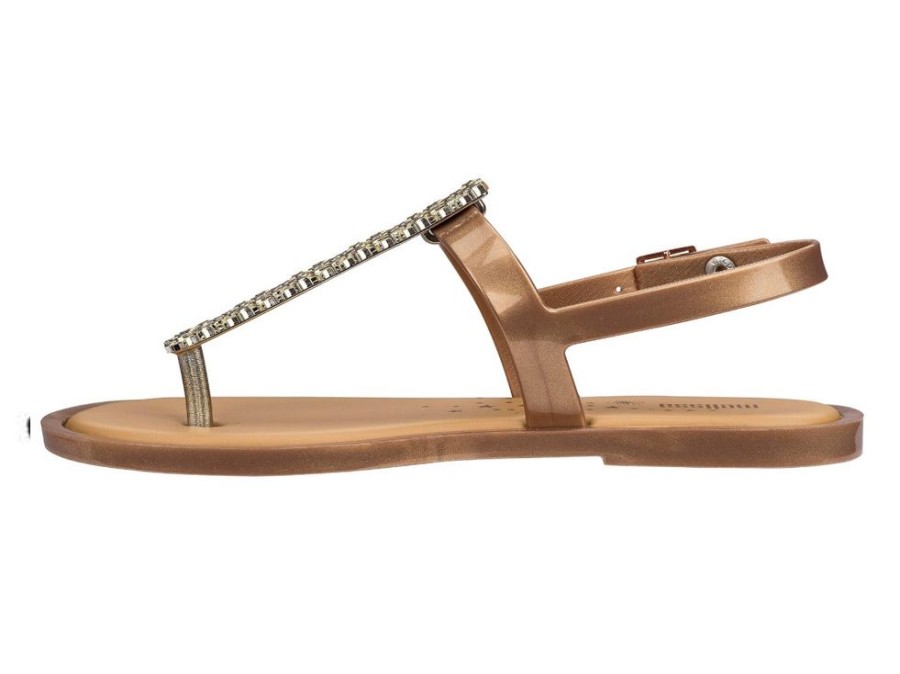 Women'S Shoes Vegan Chic | Slim Sandal By Melissa Gold