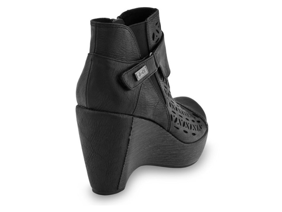 Women'S Shoes Vegan Chic | Amber Wedge Bootie By J-41 Black