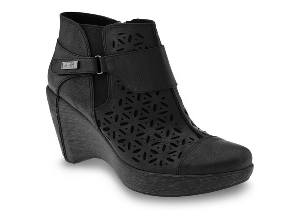 Women'S Shoes Vegan Chic | Amber Wedge Bootie By J-41 Black