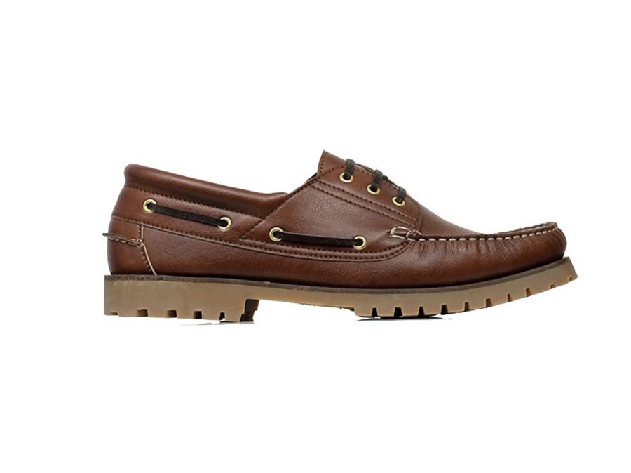 Men'S Shoes Vegan Chic | The Deck Shoe By Will'S Chestnut