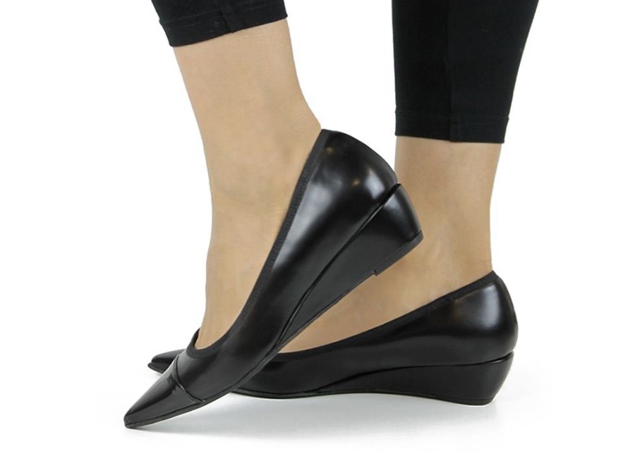 Women'S Shoes Vegan Chic | Point Toe Wedge By Will'S Black