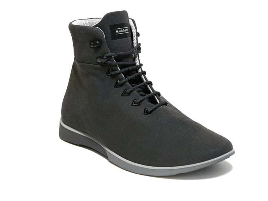 Men'S Shoes Vegan Chic | Atom Sneaker-Boot By Muroexe Dark Gray