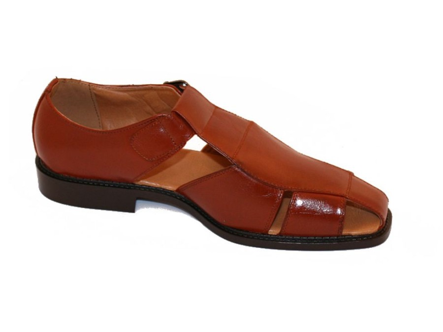 Men'S Shoes Vegan Chic | Men'S Dress Sandal Cognac