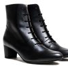 Women'S Shoes Vegan Chic | Silvia Lace-Up Boot By Bhava Black