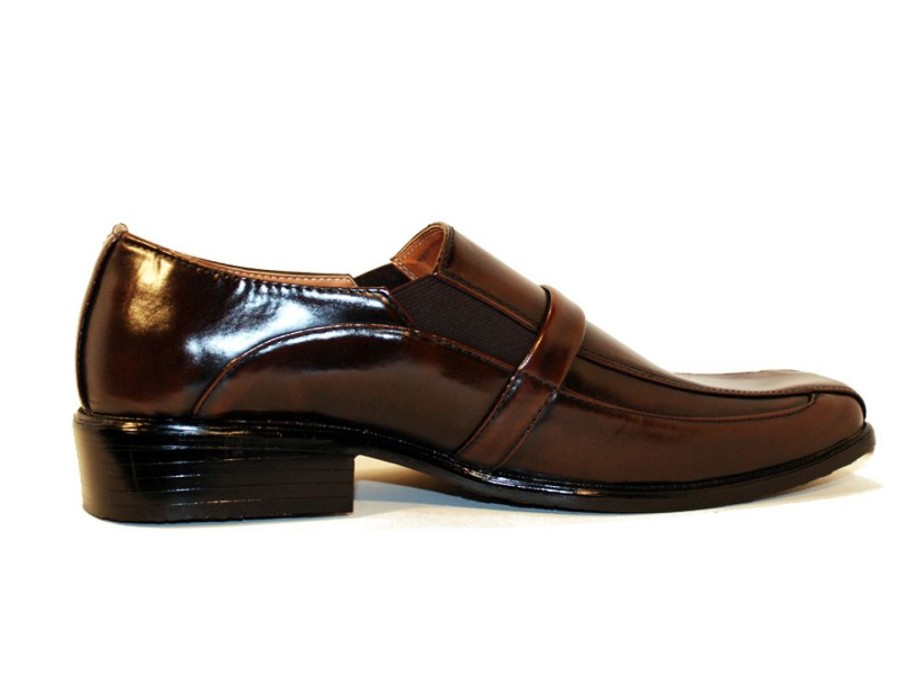 Men'S Shoes Vegan Chic | Men'S Vegan Slip-On Dress Shoe Brown