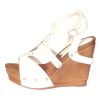 Women'S Shoes Vegan Chic | Summer Vegan Wedge White