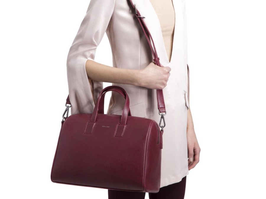 Bags & Accessories Vegan Chic | Mitsuko Vintage Doctor Bag By Matt And Nat Burgundy